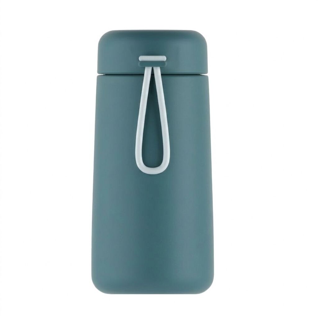 270ml Mini Stainless Steel Pocket Flask with Silicone Loop 270ml Mini Stainless Steel Pocket Flask with Silicone Loop